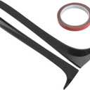 Rear Window Spoiler Side Wing Cover Trims, Rear Window Spoiler Side Wing Cover Trims, Compatible with VW Golf 7 7.5 MK7 MK7.5 2014-2018. Fit for 1.2T 1.6T, Matte Black