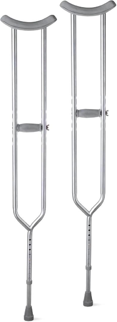 Medline Heavy Duty Adult Bariatric Crutches, 650 lbs Capacity