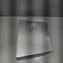 Blissun Metal Christmas Tree Ring, Christmas Tree Collar with Printed Snowflake, Willow Tree Skirt Base Stand for Christmas Tree Decorations (Silver)