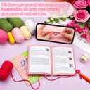 Iuuidu Crochet Kit for Beginners, Rose-Pink Flower Bouquet Crochet Kit, Knitting Kit with Step-by-Step Video Tutorials for Woman Birthday Anniversary Day Weddings Party Present, Home Decor