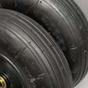 (2-Pack) 4.00-6 Wheelbarrow Tires, 13 Inch Pneumatic Tire and Wheel with 5/8" or 3/4" Bearings, 1.75"-5.75" Center Hub 4.00-6 Pneumatic Tire for Wheelbarrows, Trolleys, Garden Carts