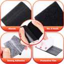 Hook and Loop Tape 2in x 4in x 10 Pairs, Heavy Duty Adhesion Strip, Slef Adhesive Interlocking Tape, Back Adhesive Mounting Strips, Reclosable Sticky Back Interlocking Nylon Picture Hanging Strips