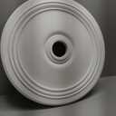 Ekena Millwork CM24DI Diane Ceiling Medallion, 24"OD x 3 5/8"ID x 1 1/4"P (Fits Canopies up to 6 1/4"), Factory Primed