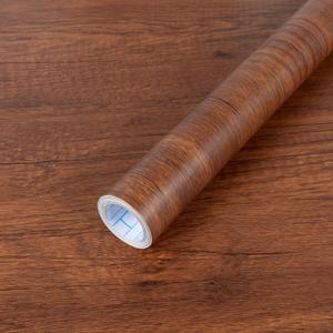 Abyssaly Wood Grain Contact Paper for Shelves, Brown Table Contact Paper Peel and Stick Wallpaper, Adhesivw Decorative Wood Vinyl Wrap for Desk and Cabinets 17.71" X 393.7"