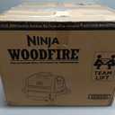 Ninja OG751 Woodfire Pro Outdoor Grill Built-In Thermometer,7-in-1 Master Grill,BBQ Smoker,& Outdoor Air Fryer Plus Bake,Roast,Dehydrate & Broil,Woodfire Technology,Weather-Resistant,Grey XL