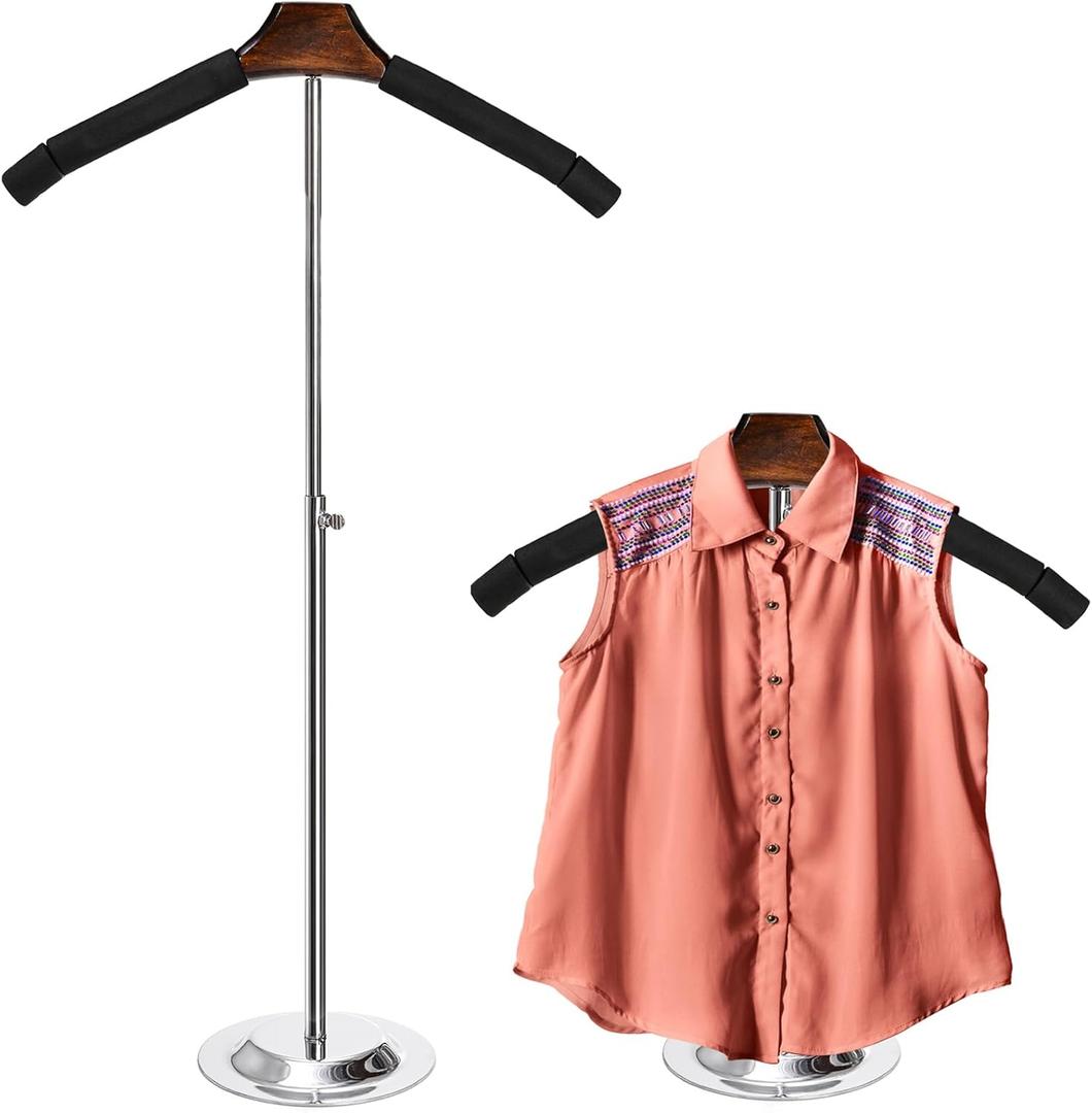Tosnail Adjustable T Shirt Display, 18 - 31 Inch Shirt Display Stand, Clothing Mannequin, Clothes Display Rack for Vendors Booth, Retail Stores