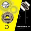9709231 9703337 W11086780 9709511 Worm Gear Kit for KitchenAid Whirlpool 5QT&6QT, Mixer Gear Parts Drive Gear Replacement - W/Food Grade Grease