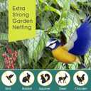 Bird Netting for Garden - 28 x 30 FT Heavy Duty Anti Bird Netting Mesh with Ties and Landscape Staples for Vegetable, Fruit Trees & Other Plants, Lasting Against Birds Deer Squirrels and Poultry
