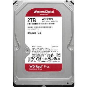 Western Digital 2TB WD Red Plus NAS Internal Hard Drive HDD - 5400 RPM, SATA 6 Gb/s, CMR, 64 MB Cache, 3.5" -WD20EFPX