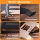 Bike Wall Mount With Shelf,Heavy-Duty Adjustable Bike Hanger,Multifunctional Wall Mount,Hold Up To 66lbs for Storage of Road,Hybrid Bikes in Garage, Home, Father Husband Birthday Gifts(Black)