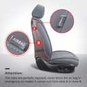 MIROZO Ram Seat Covers Full Set Grey,Waterproof Car Seat Cover Fits for 2009-2025 Ram 1500/2500/3500 Crew Quad Regular Cab,Heavy Duty Protection Truck Seat Covers with Split Flat Bench 40/60,Gray