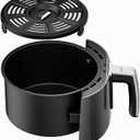 Air Fryer Basket and Crisper Plate for Ninja AF101,Accessories for Ninja AF100 Air Fryer,4QT Replacement Basket,Non-Stick Replacement Parts