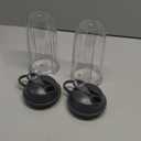 2-pack Replacement Parts Upgrade 32oz Cups with Flip-Top To-Go-Lid and Rubber Gaskets Compatible with NutriBullet 600w/900w Blender Accessory