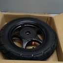 RedCap 10" Inch Rear Wheel & 3.5-10 Tire Assembly for 50cc Scooter Moped with Drum Brake GY6 QMB139 Sunny TaoTao Vitacci Amigo Milano Beemer 50 Yongfuo YN50QT-8 (Black)