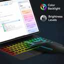 D DINGRICH Keyboard Case for iPad Pro 12.9 inch (3/4/5/6th Gen) & iPad Air 13 Inch (M3/M2) Magic Keyboard, Easy-Set Floating Cantilever Stand, Precision Multi-Touch Trackpad,Black