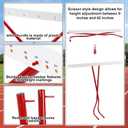 Jenaai 2 Set Adjustable Height Hurdles Training Equipment, Sports Track and Field Equipment, Portable Adjustable Hurdles, Practice Training from 6 to 42 Inch, Including Ropes to Secure