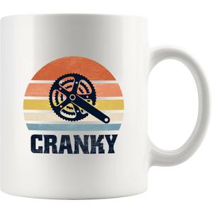 Cranky Vintage Bicycle Cyclist Gifts Cycling Gifts For Men Bike Bicycle Lovers For Dad Husband Boyfriend Brother Son From Wife Mom Girlfriend Sister Ceramic Mug 11 Oz White