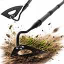 Hollow Garden Hoe - Heavy Duty Triangle Weed Hoes for Gardening,68" Adjustable Long Handle, Sharp Blade Hand Weeding Tool for Vegetable Gardens, Flower Beds, Lawn Edges & Tight Spaces