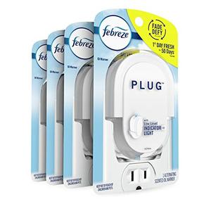 Febreze Plug In Air Freshener Fade Defy Plugs, Scented Oil Warmer- Pack of 2