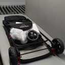 ROODO 3 Wheel Pet Stroller Best Lightweight Foldable Compact Portable Jogger All Terrain Travel Pet Gear Puppy Kitty Stroller for up to 30lbs Medium Small Dogs and Cats(Green)