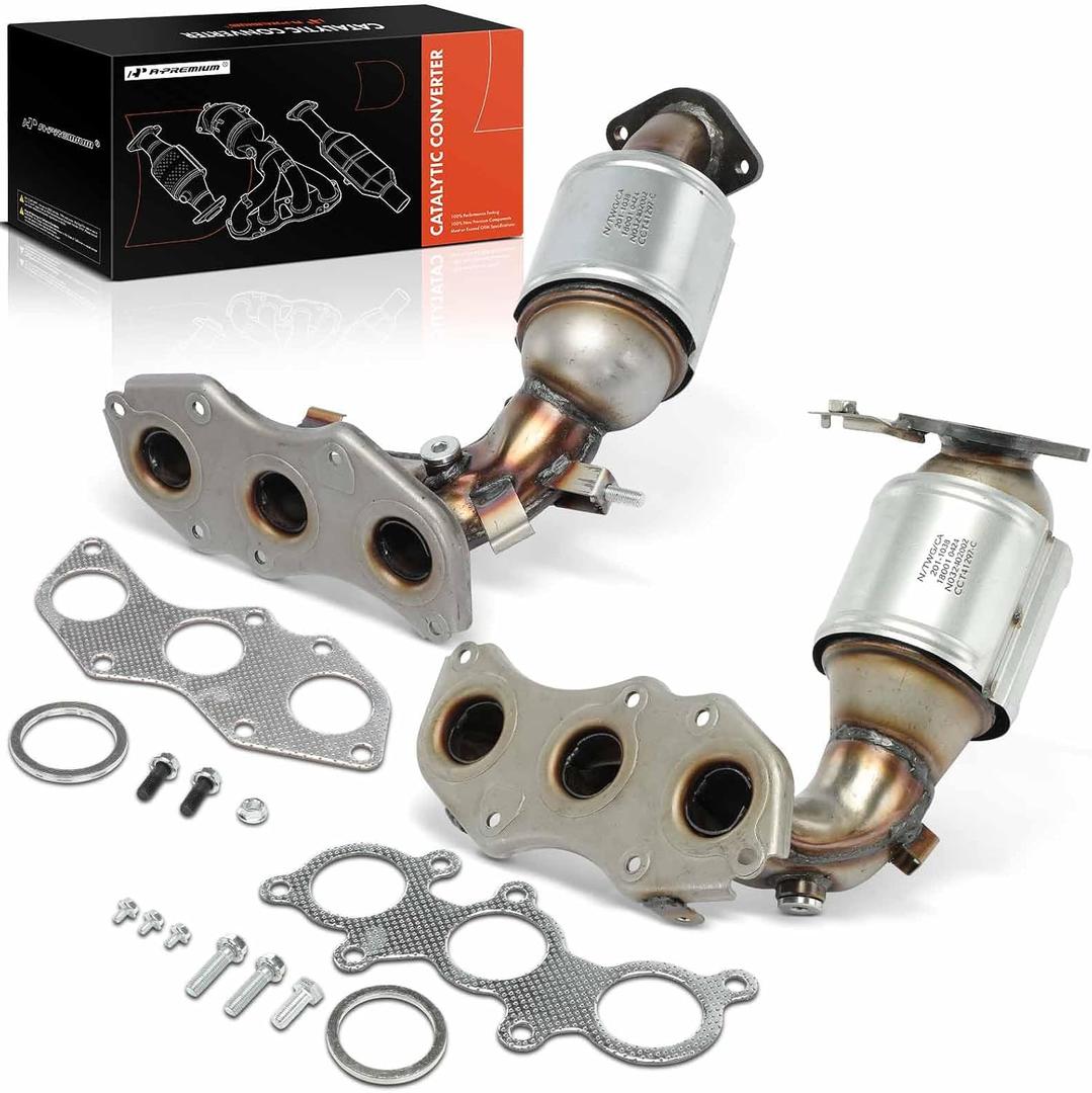 A-Premium 2 PCS Front Catalytic Converter Kit, E.P.A Compliant | Compatible with Toyota Sienna 2007 2008 2009 2010 3.5L, FWD Only