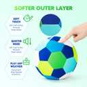 INPODAK Indoor Soccer Ball Size 4, House Soccer Ball with Pump Deflated - Great Easter Basket Stuffers - Silent Home Ball for Inside House for Toddler Kids Child Boys Girls Toy Gift