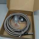 819-840 Fuel Lines Compatible with Chevy Silverado GMC Sierra 1500 2500 2500 HD 3500 1999 2000 2001 2002 2003 Flexible Stainless Steel Braided Fuel Line PTFE tubing Replace 15043857 15765803