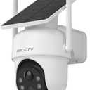 ARCCTV Solar Security Cameras Wireless Outdoor, 4MP 360 View Battery Powered Cam, Spotlight Night Vision, 2-Way Audio, 2.4G/5G Dual Band WiFi, PIR Motion Alert, Suitable for Q4 Camera Kit