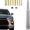 Chrome Antenna 50 Cal Car Truck Bullet Antenna Truck Accessories Universal Replacement for GMC Sierra 1500 Chevy Dodge Ram Silverado 1500 2500 3500 Ford F150 F250 F350 (Chrome)