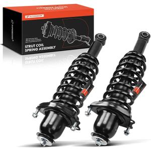 A-Premium Rear Complete Struts Compatible with Toyota Corolla [1.8L] 2014-2019 - 2x Replacement Suspension Shock Absorber with Coil Spring Assembly