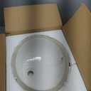 17" x 14" Oval Under Mount Bathroom Sink, Vitreous Lavatory Vanity Sink Under Counter Porcelain Ceramic Oval Vessel Bath Sink Bowl Basin With Overflow, No Faucet Holes, White