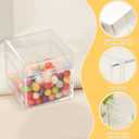 48 Pcs Acrylic Boxes, 2x2x2 Inch Acrylic Square Cube Acrylics Candy Box Small Clear Box with Lids, for Candy,Gift,Stackable Cubes Container, Square Cubes Storage Box
