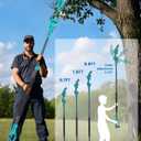 8" Electric Pole Saws for Tree Trimming,Brushless Mini Chainsaw Cordless with Extension Pole 2 Batteries, Battery Powered Hand Held Chain Saw Pole Pruner for Cutting Tree Limbs, Gifts for Father's Day