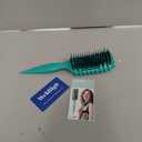 Curly Hair Brush Defining, Vented Curl Defining Brush for Effortlessly Detangling Shaping and Styling Women's Men's Curls on All Wet or Dry Hair Types, Reduces Frizz (Green)