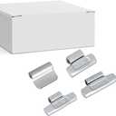 EASYBERG MC Style Steel Clip On Wheel Weights Assortment for Alloy Rim, 0.25OZ 0.5OZ 0.75OZ 1.0OZ, 25PCS/Style, Total 100Pcs/ Box Clip On Tire Balance Weights