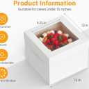 Kootek 15 Pack Cake Boxes 12 inch, 12x12x8 Tall Cake Box with Clear Window
