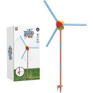 55" Windmill Water Sprinkler, Summer Outside Sprinklers Play Equipment with 36 Splashs Holes, New Upgrades 360° Spining Splash, Summer Fun Play Games for Boys Girls Dogs & Garden Watering (Windmill)