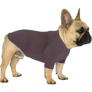 Premium Yoga-Fabric Dog T-Shirt  Breathable, Stretchy, Anti-Shedding Pet Clothes for All Seasons, Small to Large Dogs Mauve L
