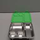 Elk and Friends Kids Stainless Steel Bento Box with Silicone Lid | Leak-proof | Toddler Lunch Container | 4 Compartments | Dishwasher Safe