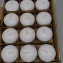Ashlux White Floating Candles 2 inch, 24 Pack Floating Candles 5-6 Hours Long Burning, Unscented Floating Candle for Centerpieces, Wedding, Christmas Lights, Romantic Night for Her/Him Set