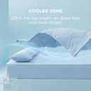 Bedsure Cooling Comforters Queen Size Set 4 Pieces, Blue Cooling Blanket for Hot Sleepers, Double-Sided Cool Tech Queen Bedding Set with Breathable Lightweight Comforter, Sheet & Pillowcases
