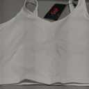 THE GYM PEOPLE Womens' Sports Bra Longline Wirefree Padded with Medium Support (White), Medium