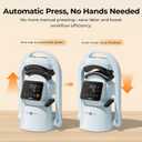 HTVRONT Auto Hat Press Machine - Hat Heat Press Machine with Precise Temp&Timer Control, Hat Heat Press Machine for Caps with 2 Platens, Compatible with DTF Film, Embroidery, Sublimation (Blue)