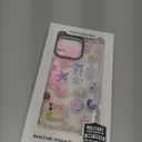 for iPhone 14 Pro Case, Tropical Beach Collage Pattern with Flamingos, Military-Grade Drop Protection, Colorful Summery Soft Slim TPU Protective & Camera Protection for Women Girls (OceanCut)