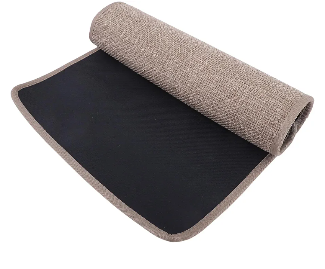 Quick Drying Bathroom Mat Non Slip Bath Rug 40x60cm Woven Texture Ultra Absorbent Fast Dry Floor Mat for Home and Public Wet Areas