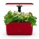 AeroGarden Harvest Lite in Cherry Red, Soil-Free Indoor Hydroponic Garden with LED Grow Light for Year-Round Gardening of up to 6 Herbs and Vegetables