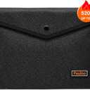 5200°F Fireproof Document Bag,Document Safe Fireproof Waterproof Bag with Heat Insulated,Fireproof Waterproof Document Bag Bag with Zipper,Fireproof Safe Storage Pouch for Valuables 11"x7.7"Black