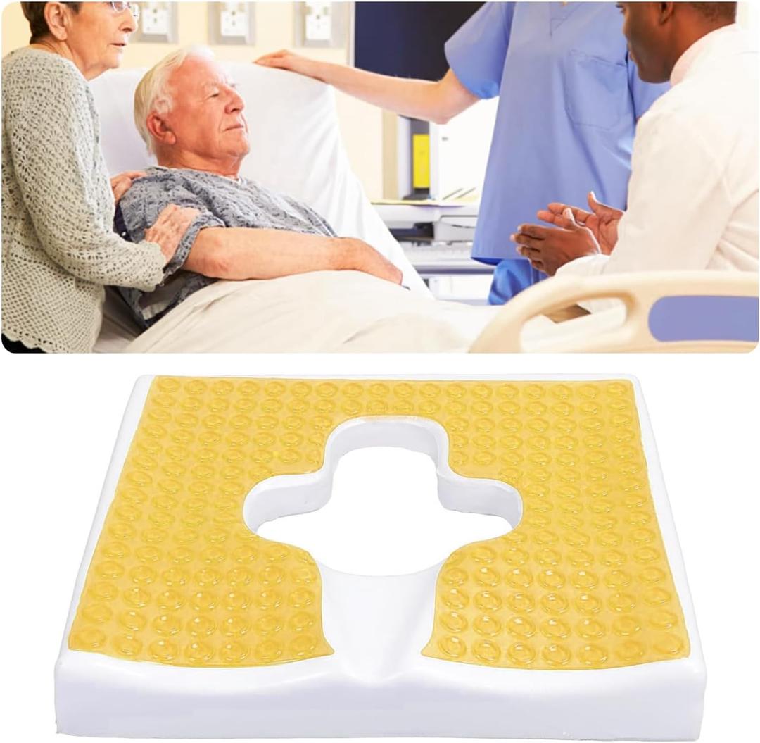 Anti Bedsore Cushion,Waterproof,Breathable, Comfortable, Pain-Relieving and Pressure-Sore Care Fiber Material Bed Sore Cushion for Butt, Suitable for bedridden Elderly and Disabled People