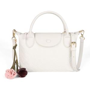 Small Cute Crossbody Purse with Top-Handle Plaid Shoulder Bag and Pocketbooks for Women Girl Vegan Leather Handbag | Soft Vegan Leather