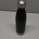 HASLE OUTFITTERS 17oz Stainless Steel Water Bottles, Vacuum Insulated Water Bottles Double Walled Reusable Metal Sports Water Bottles Keep Drinks Hot and Cold, Black, 1Pack